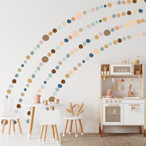 15 Sheet 300 Pcs Irregular Polka Dots Boho Wall Decals