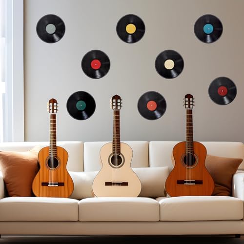 8 Pcs Vinyl Record Wall Decor Stickers