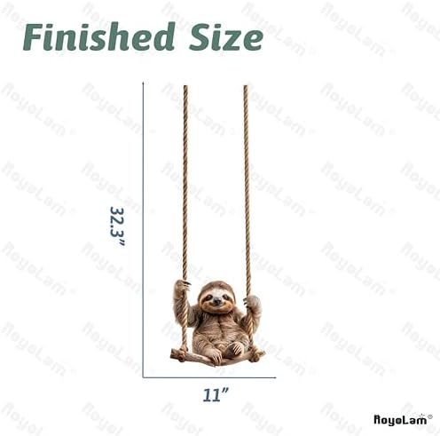 Lifelike Sloth Wall Decal for Nursery and Playroom
