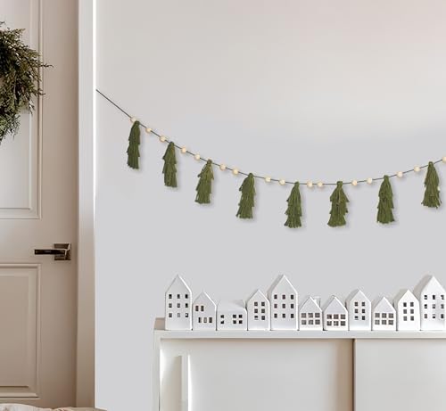 Boho Pastel Tassel Garland for Holiday Decor