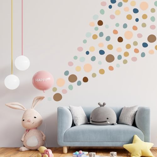 15 Sheet 300 Pcs Irregular Polka Dots Boho Wall Decals
