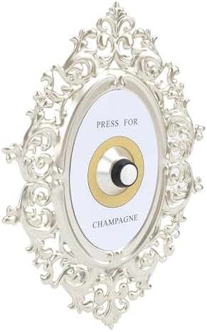 Champagne Doorbell Push Button Retro Style