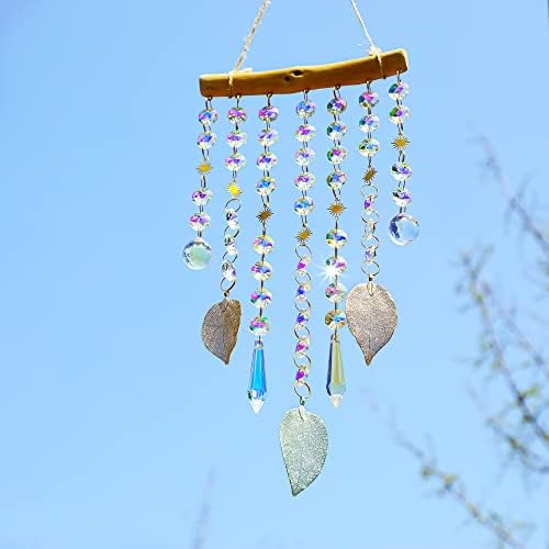HDCRYSTALGIFTS Rainbow Wind Chimes Window Suncatcher Mobile