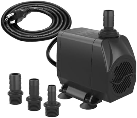Ultra Quiet Submersible Pump 660GPH with Overheat Protection
