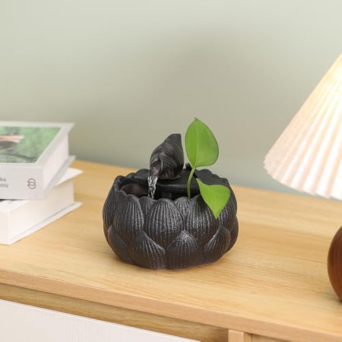 Ceramic Tabletop Fountain for Indoor and Outdoor Use