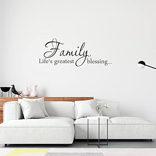 Family Lifes Greatest Blessing Vinyl Wall Decal 22x83