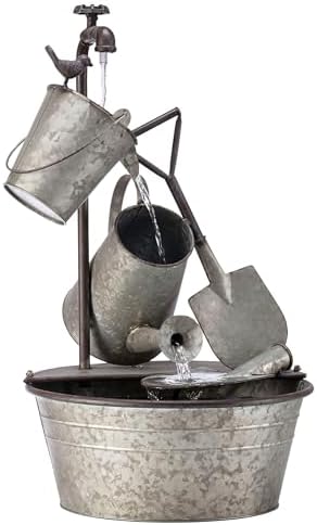 Alpine Corporation YHL106 3-Tiered Garden Tools Fountain