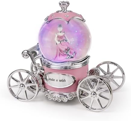 Cinderella Snow Globe Music Box for Girls