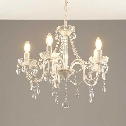 6 Piece White Candle Socket Covers for Chandeliers