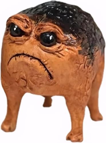 Grumpy Frog Statue Ugly Toad Garden Decor