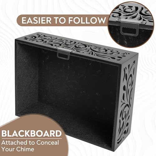 Black Decorative Doorbell Cover Box with Weather Protection