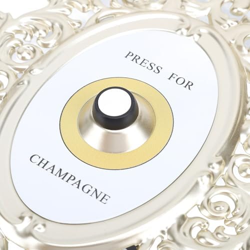 Champagne Doorbell Push Button Retro Style