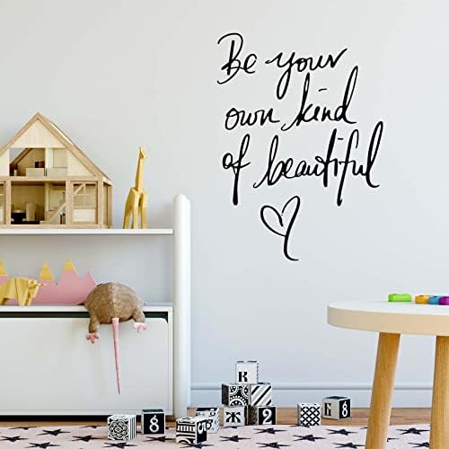 Inspirational Vinyl Wall Decals with Be Your Own Kind of Beautiful Quote
