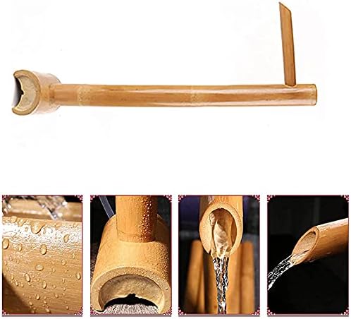 Solar Powered Bamboo Fountain for Garden and Yard