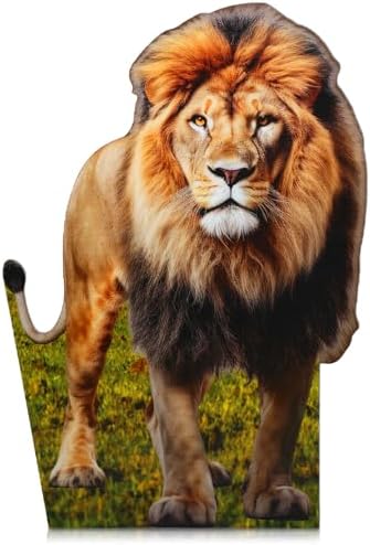 Yookeer 4ft Lion Cardboard Stand Up Photo Prop