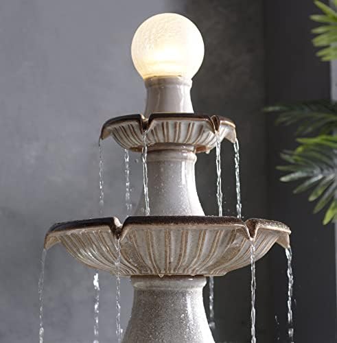 Kenroy Home 51110IV Knight Floor Fountain Ivory Finish