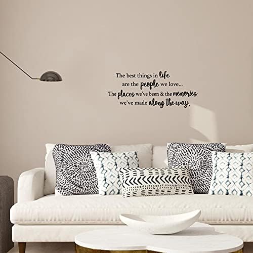 Best Things in Life Wall Decal Quotes Inspirational Sayings Vinyl Art