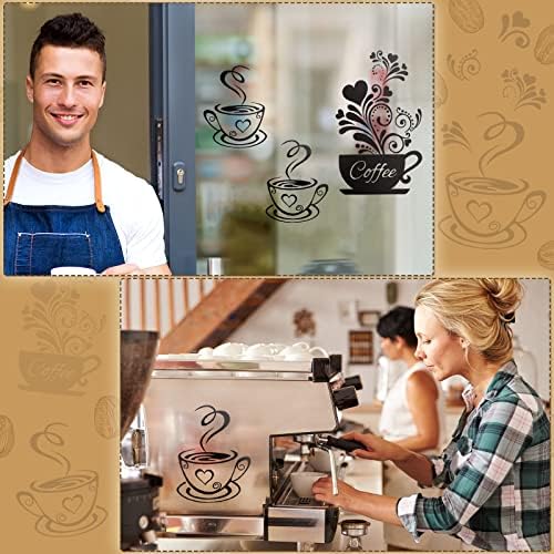 Chinco Coffee Tea Cup Wall Decor Sticker Set