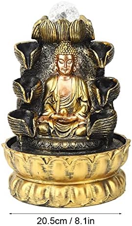 FECAMOS Tabletop Buddha Waterfall Fountain Kit