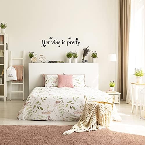 Her Vibe is Pretty Wall Decal Decor for Women