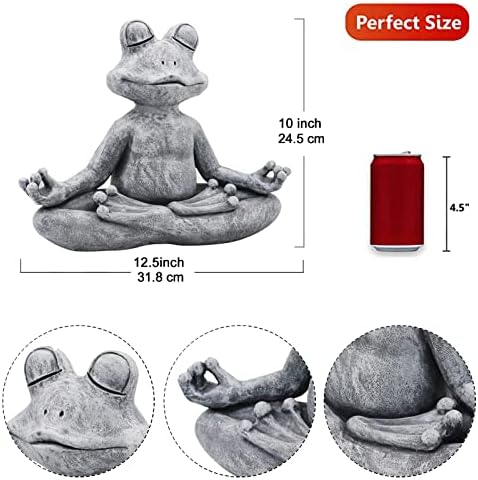 Goodeco 125 L Meditating Yoga Frog Statue