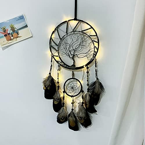 Dream Catchers Tree of Life Black Handmade Wall Hanging Decor