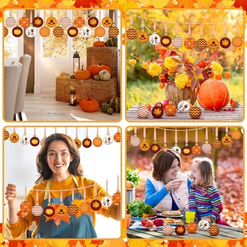 48 Pcs 118 Inch Fall Hanging Ornaments