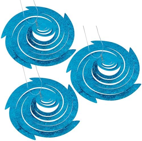Hausse Bird Repellent Reflectors 3-Pack Blue Mylar Spinners