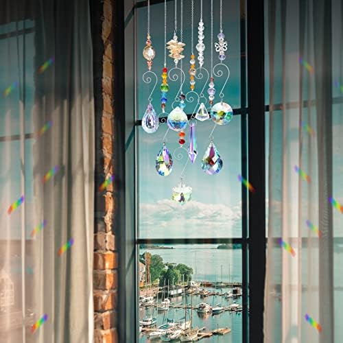 RIFNY Crystal Suncatchers 9 Pack Hanging Decor