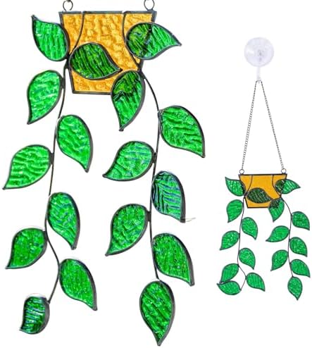 Handcrafted Stained Glass Window Hanging for Indoor Decor