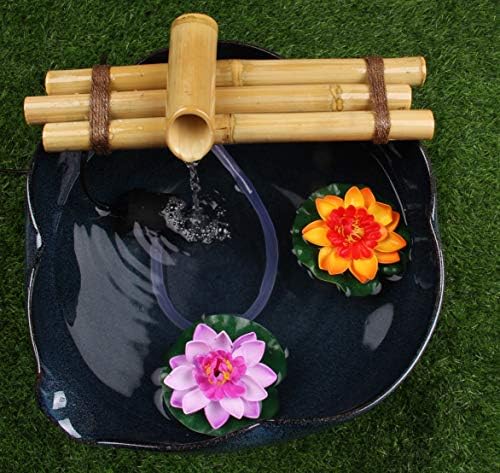 Bamboo Water Fountain Medium 12 Inch Three Arm Style