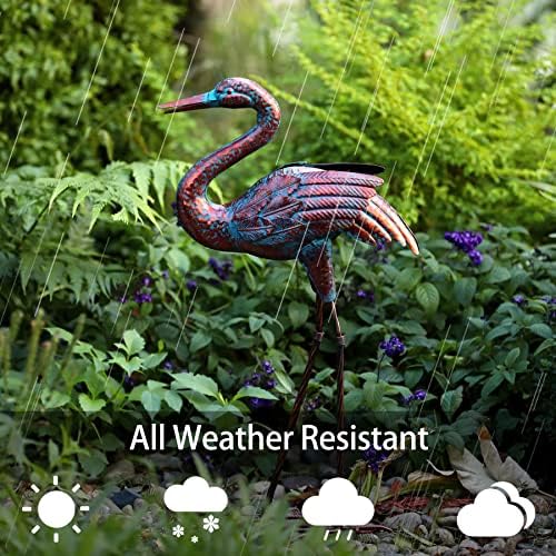 Natelf Garden Crane Statues Outdoor Decor