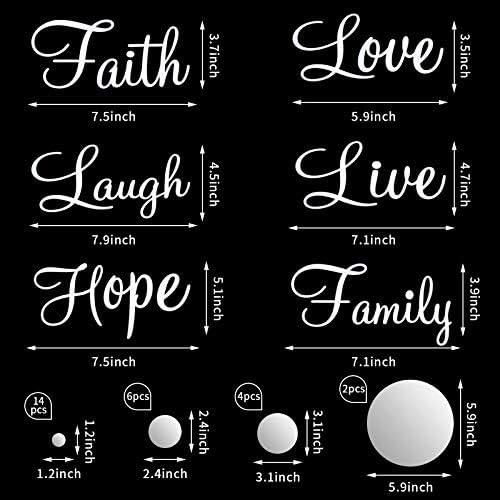 Zonon 3D Acrylic Mirror Wall Decor Stickers