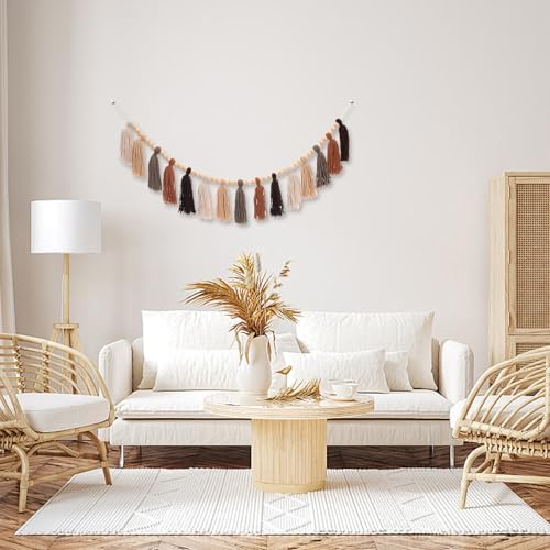 Boho Tassel Garland Terracotta Rainbow Home Decor