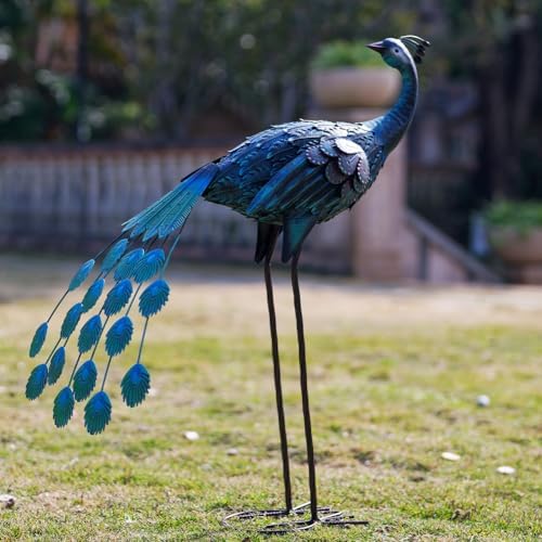 VEWOGARDEN Peacock Garden Sculpture Set