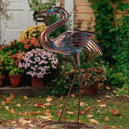 Natelf Garden Crane Statues Outdoor Decor