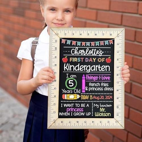 Last Day of School Chalkboard Personalized