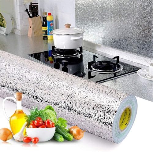 Beminh Kitchen Backsplash Aluminum Foil Sticker