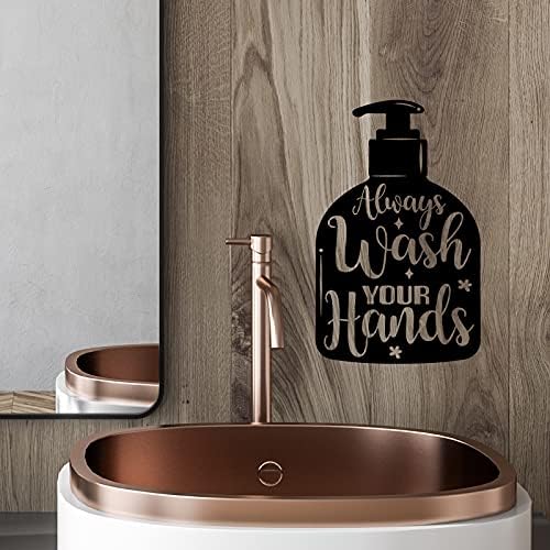 Zonon 6 Pieces Bathroom Wall Decals Funny Quotes Decor