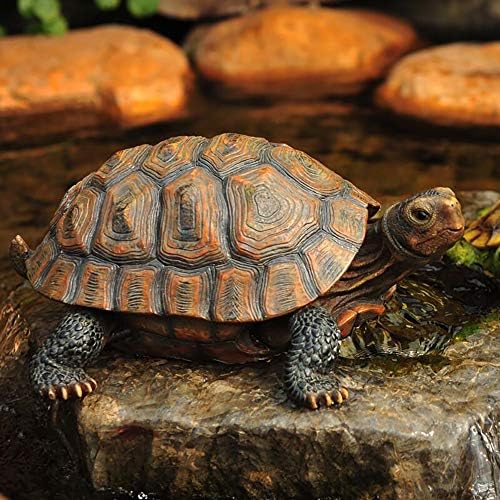 Danmu Polyresin Tortoise Statue Outdoor Decor 1 Pack