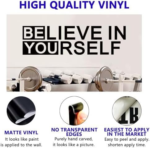 Believe in Yourself Motivational Wall Sticker 25x7
