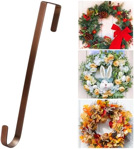 12 Inch Wreath Hanger for Front Door Hooks