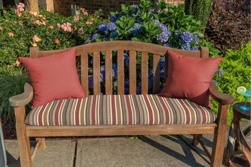 TRP Reversible Square Throw Pillow 18x18 Henna Rust