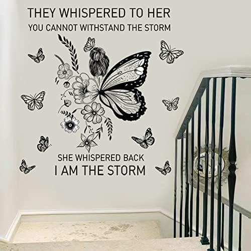 Inspirational Wall Art Quotes Decals Butterfly Motivational Stickers