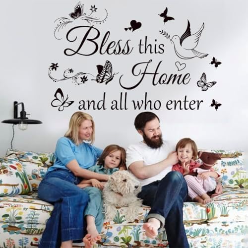 Family Wall Decor Sticker with Inspirational Quotes