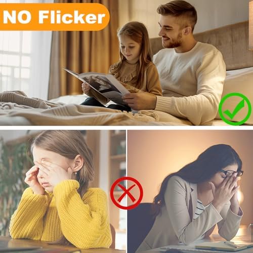 Porbench E12 LED Bulb 6W Dimmable 8Pack