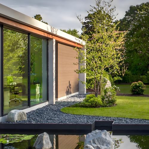 40 Pounds Black River Pebbles for Decorative Use