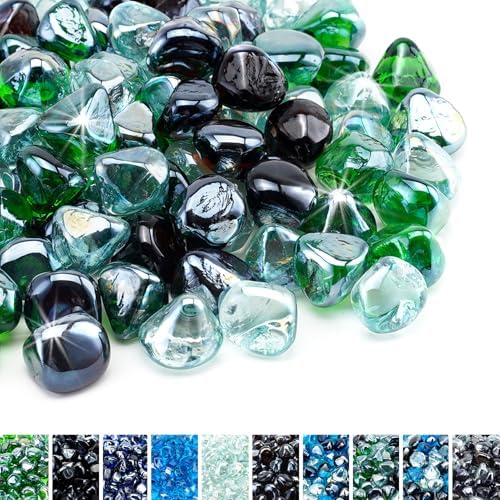 Skyflame 10 Pound Fire Glass Blend for Fire Pit