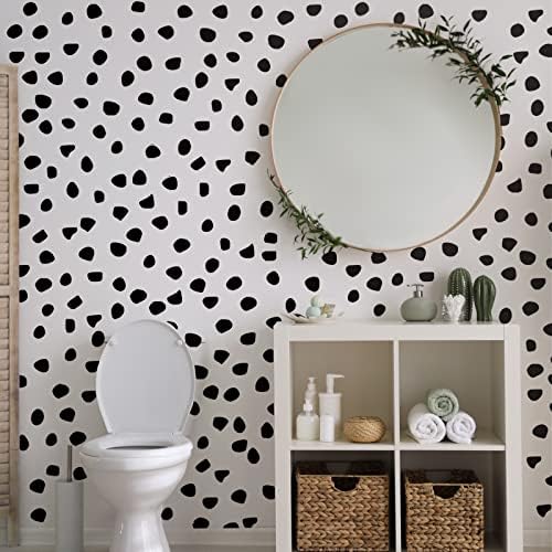 Outus 500 Pieces Black Irregular Dot Wall Sticker