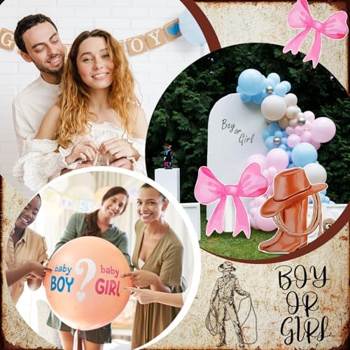 Faccito 2 Pcs Gender Reveal Decorations